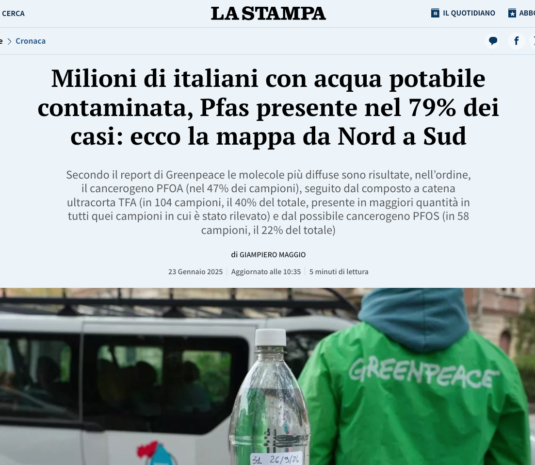 CLORO COME CAUSA DEL CANCRO