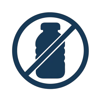 SOSTITUISCE FINO A 2000 BOTTIGLIE DI PLASTICA